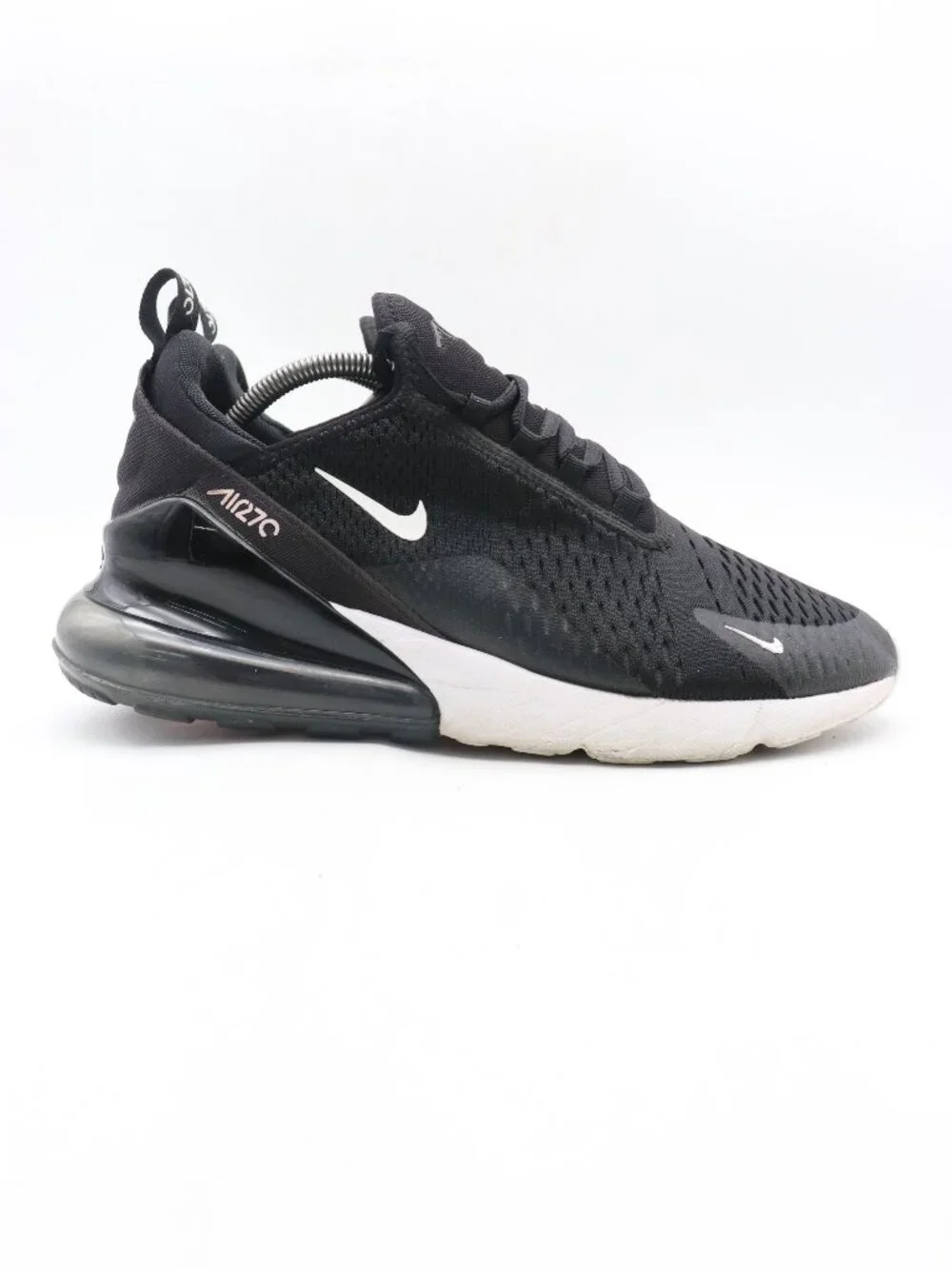 Nike Air Max 270 Men's Size 10.5 Black White Athletic Sneakers AH8050-002